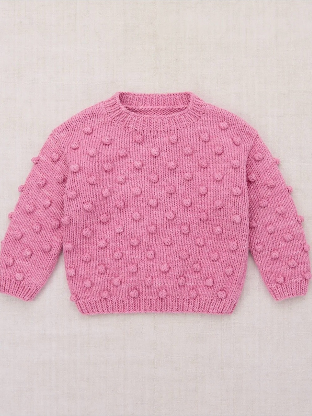 Misha & puff Pink popcorn sweater